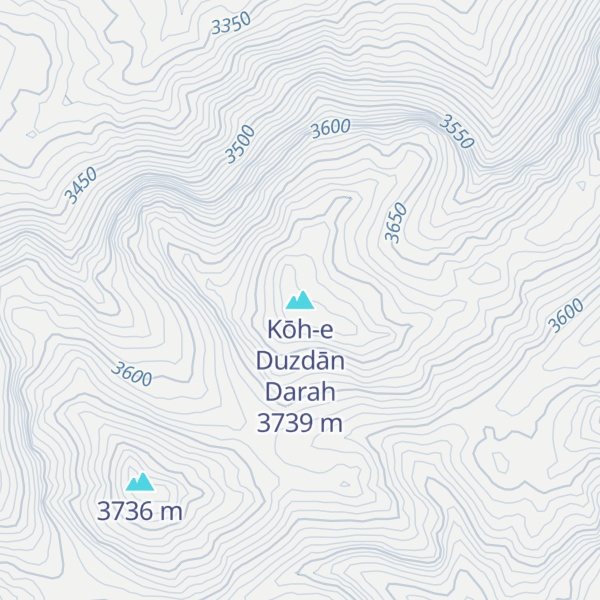 Map of Kōh-e Duzdān Darah