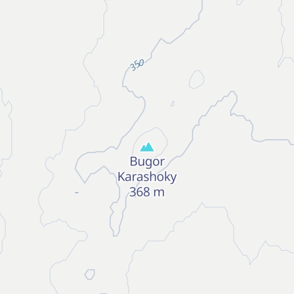Map of Bugor Karashoky