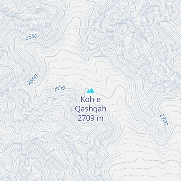 Map of Kōh-e Qashqah