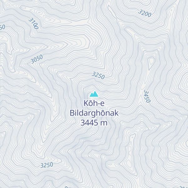 Map of Kōh-e Bildarghōnak