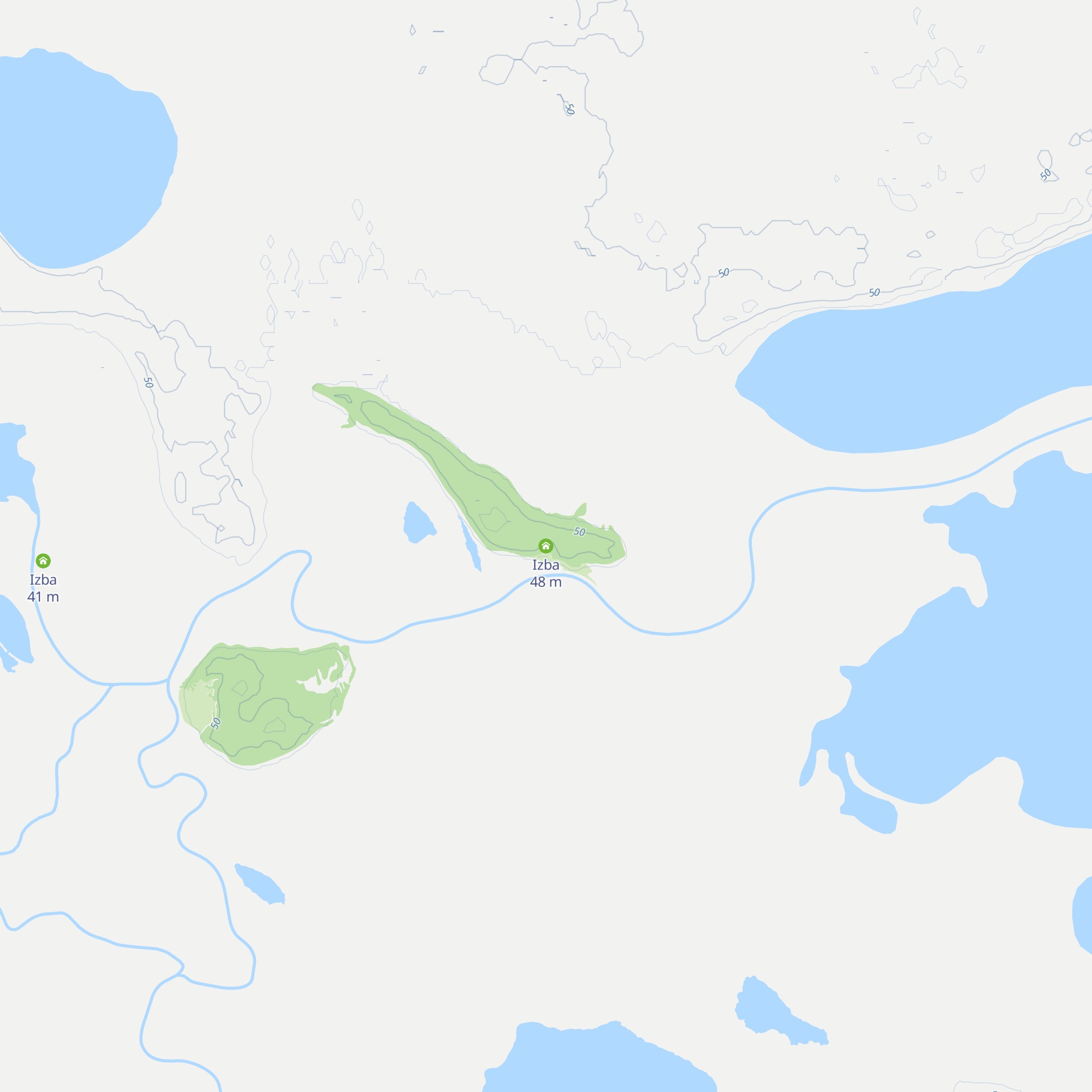 Izba map