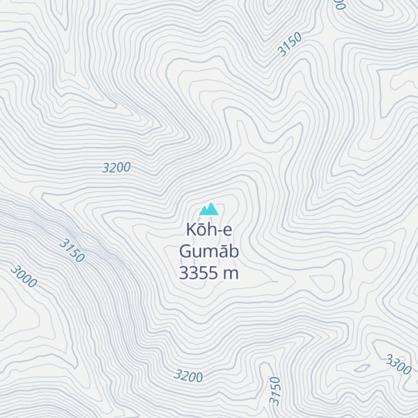 Map of Kōh-e Gumāb