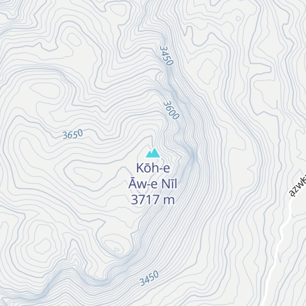 Map of Kōh-e Āw-e Nīl