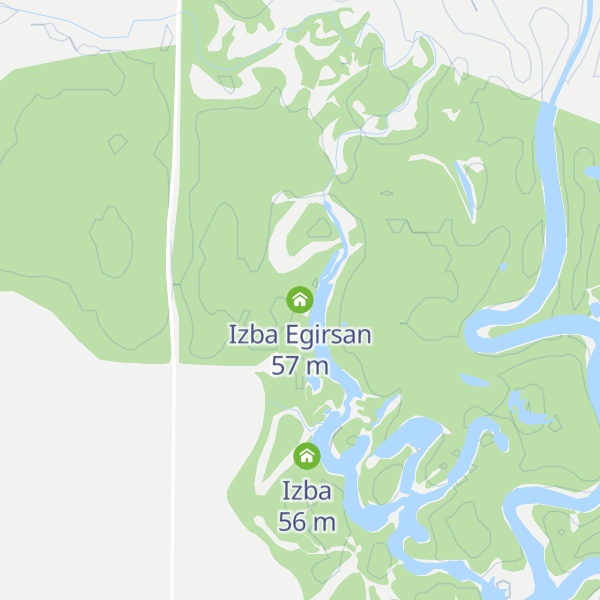 Map of Izba Egirsan