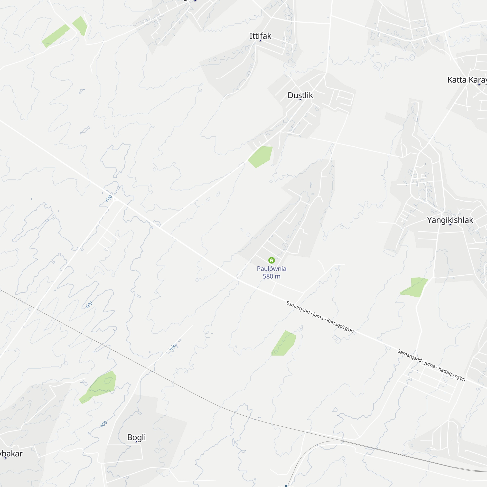 Paulównia map