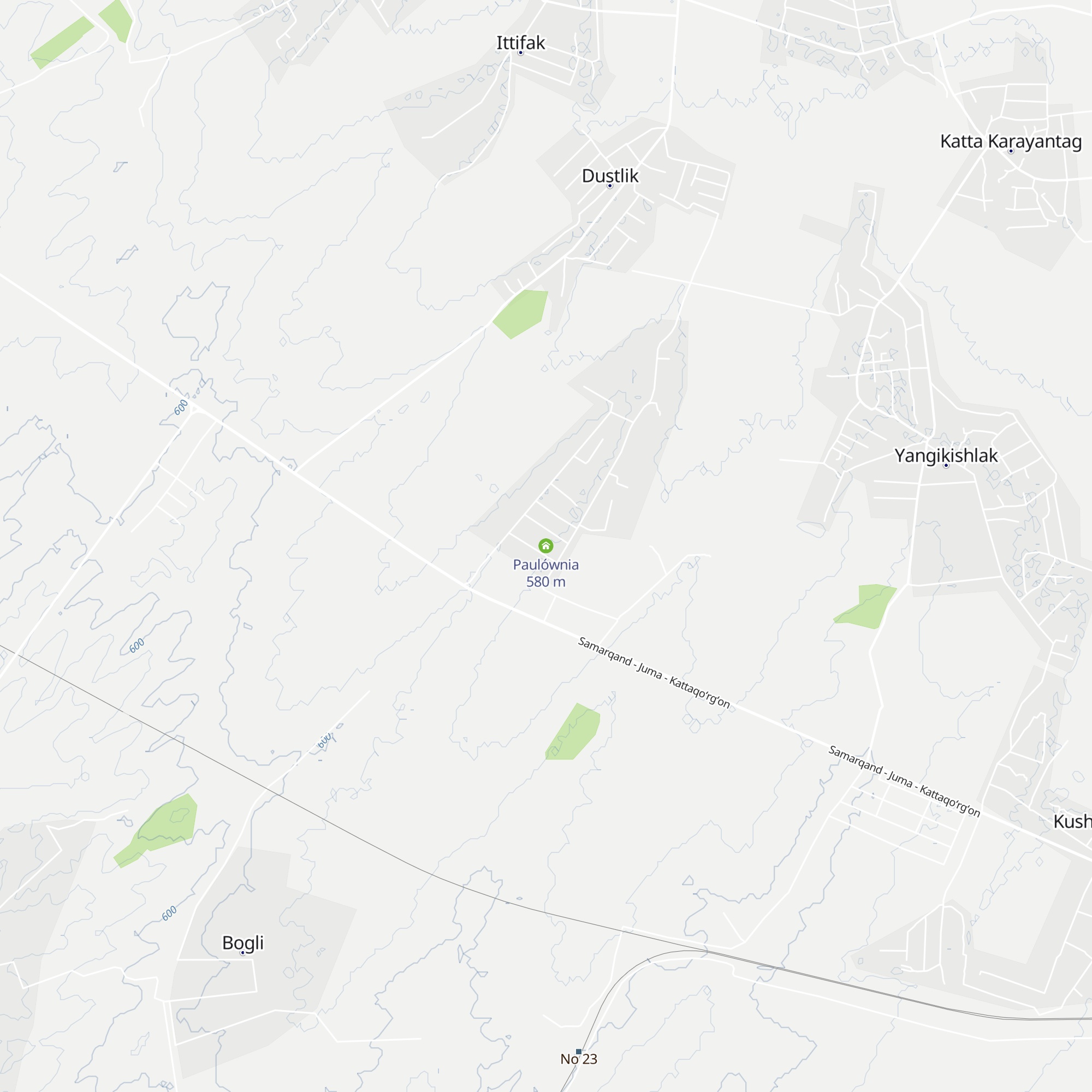 Paulównia map