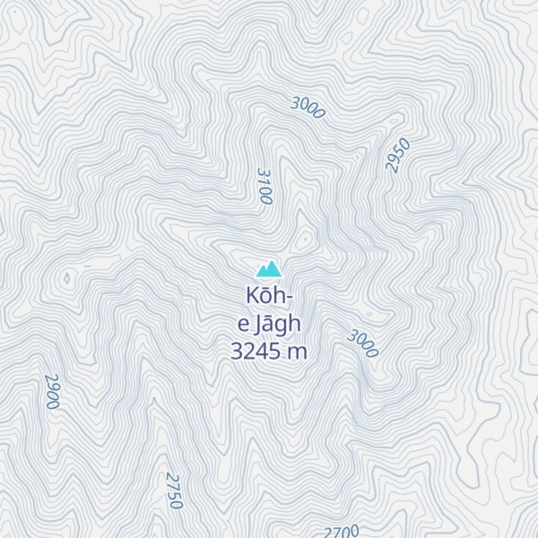 Map of Kōh-e Jāgh
