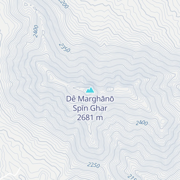 Map of Dê Marghānō Spīn Ghar