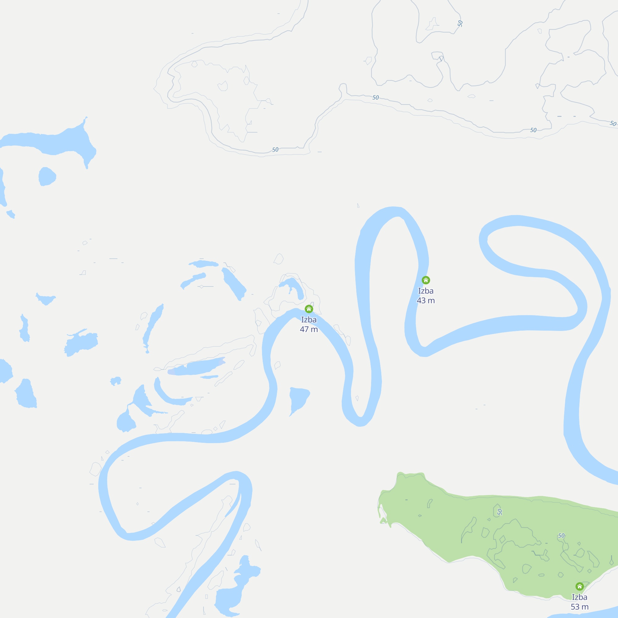 Izba map