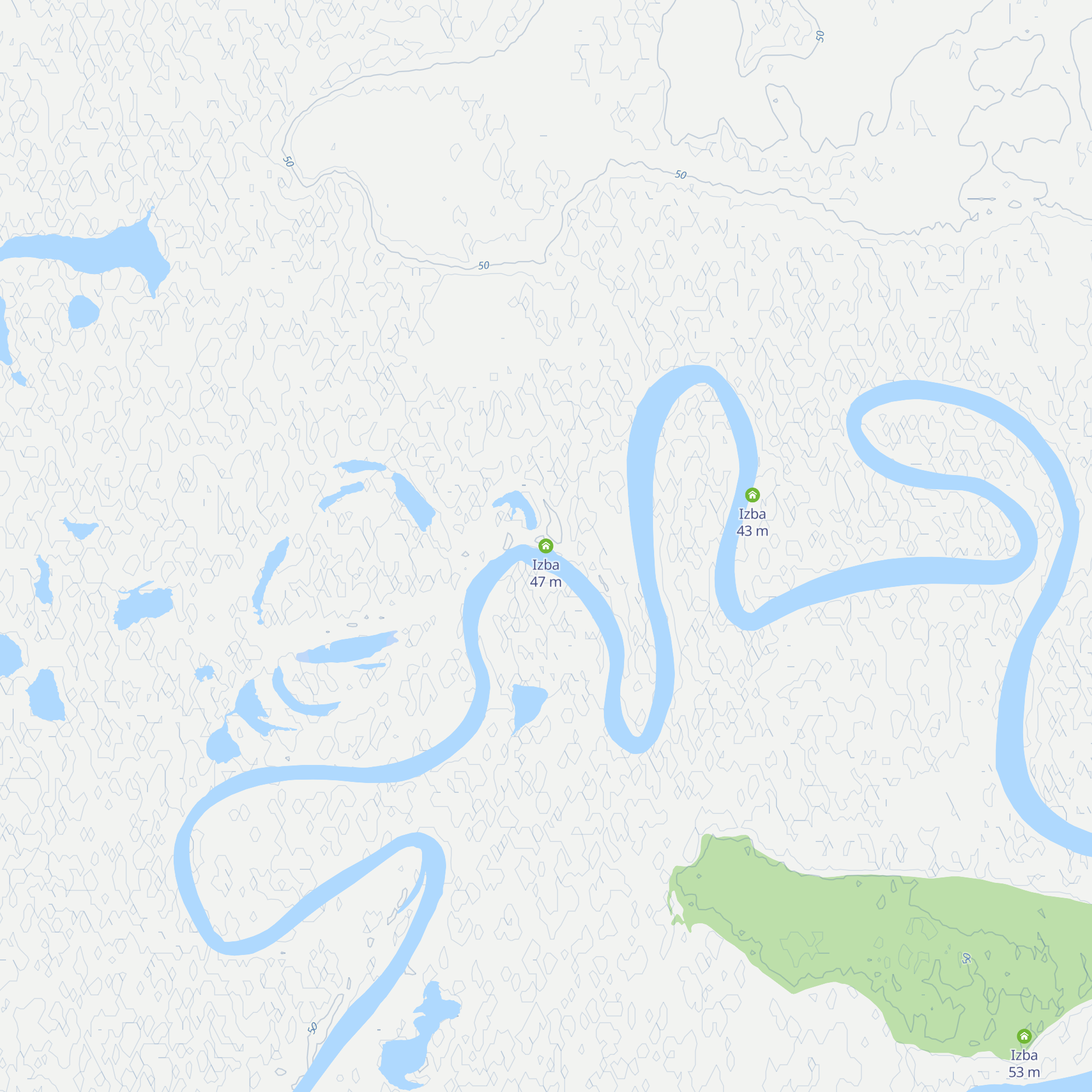 Izba map