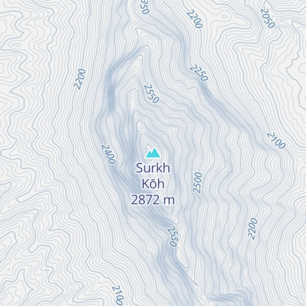 Map of Surkh Kōh