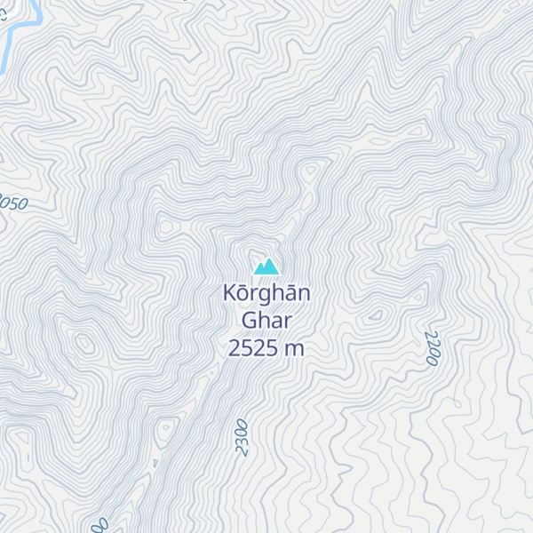 Map of Kōrghān Ghar