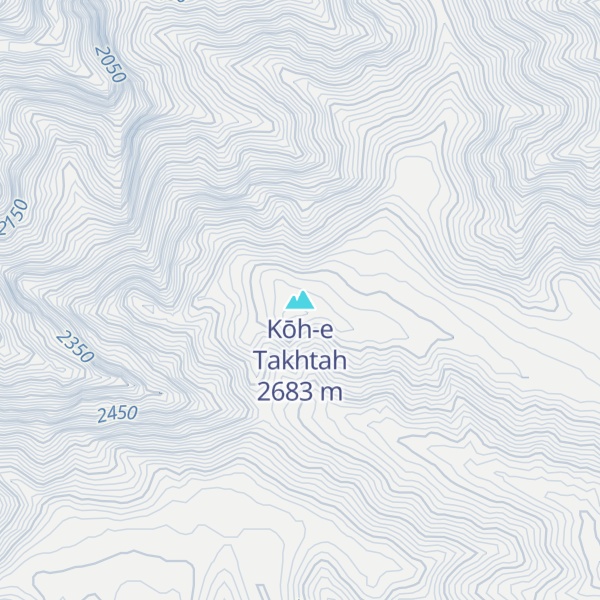 Map of Kōh-e Takhtah