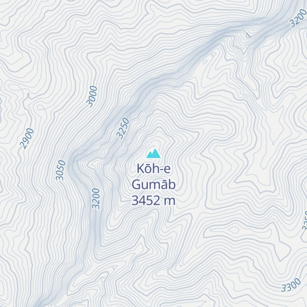 Map of Kōh-e Gumāb