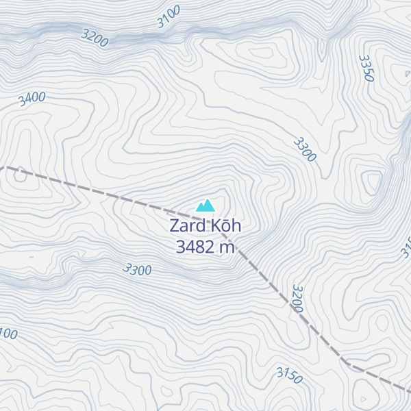 Map of Zard Kōh