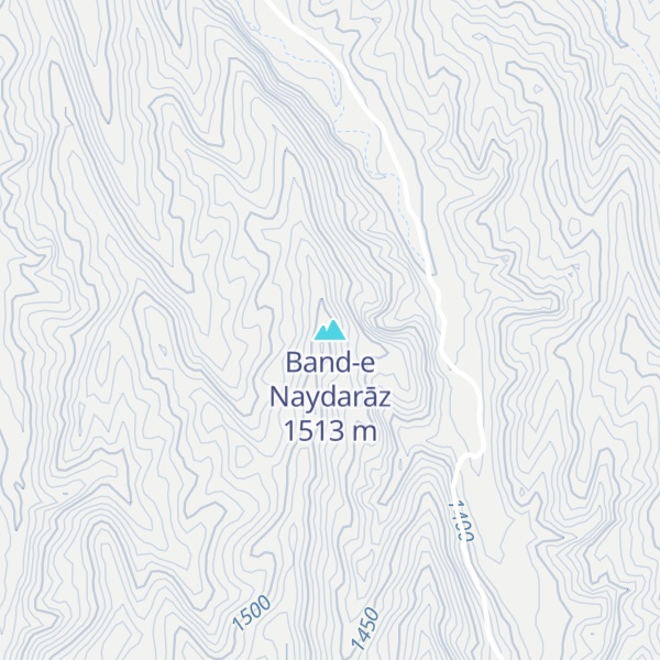 Map of Band-e Naydarāz