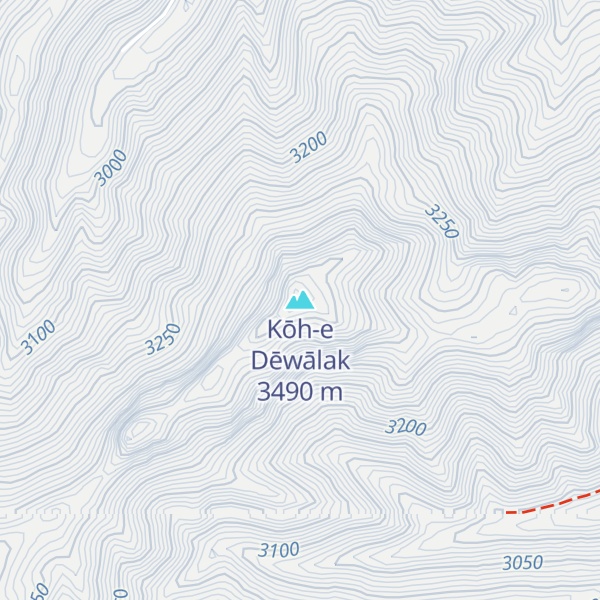 Map of Kōh-e Dēwālak