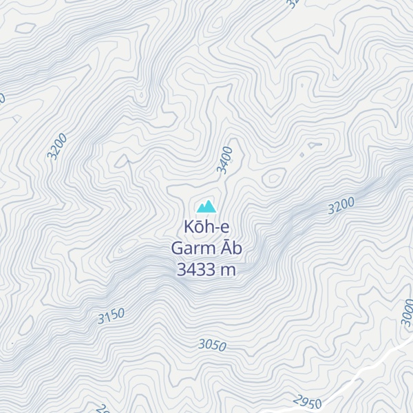 Map of Kōh-e Garm Āb