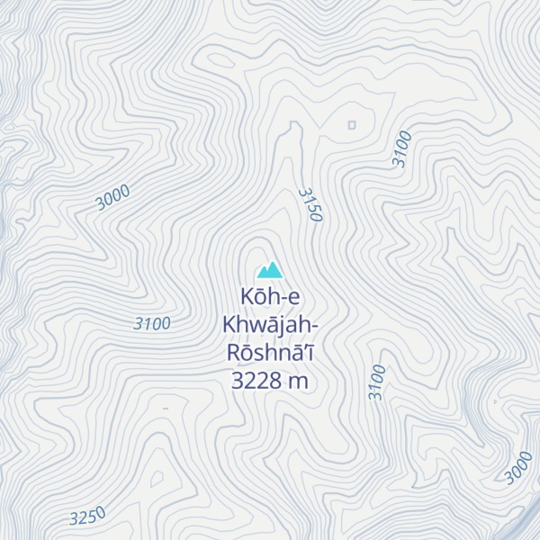 Map of Kōh-e Khwājah-Rōshnā’ī