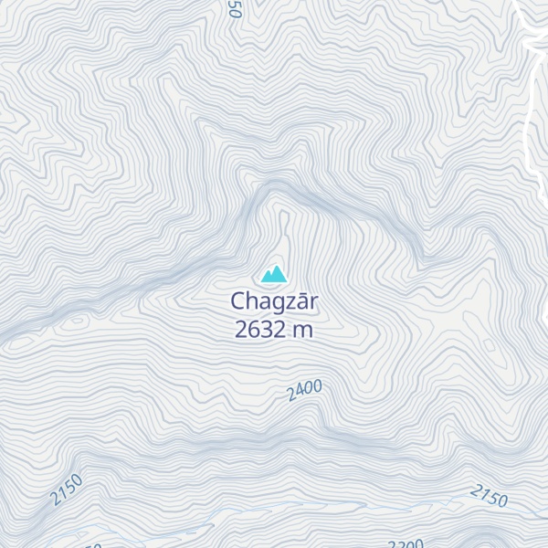 Map of Chagzār