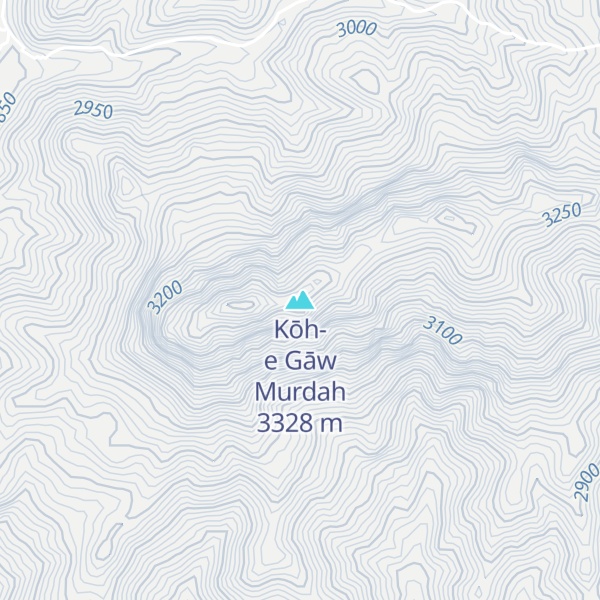 Map of Kōh-e Gāw Murdah