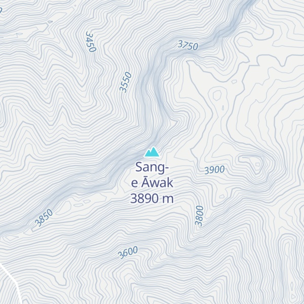 Map of Sang-e Āwak