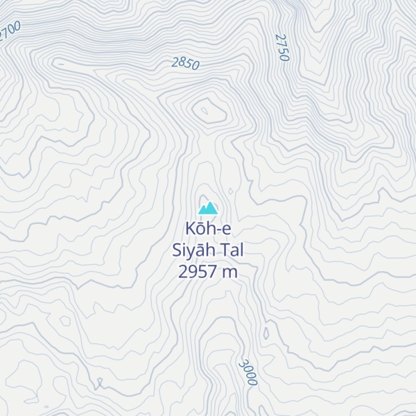 Map of Kōh-e Siyāh Tal