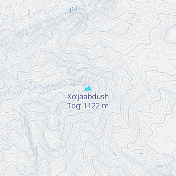 Map of Xo‘jaabdush Tog‘