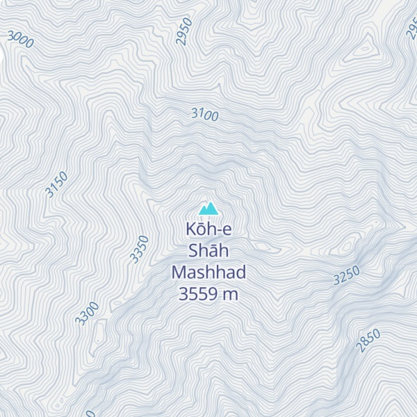 Map of Kōh-e Shāh Mashhad