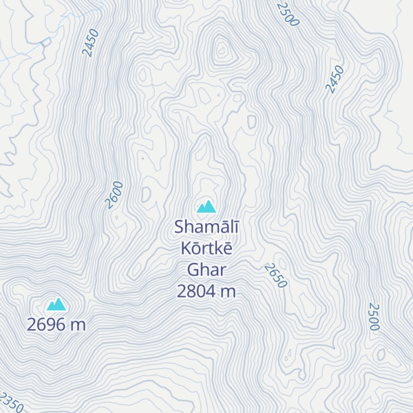 Map of Shamālī Kōrtkē Ghar