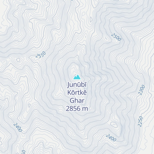 Map of Junūbī Kōrtkē Ghar