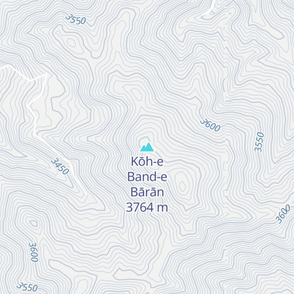 Map of Kōh-e Band-e Bārān