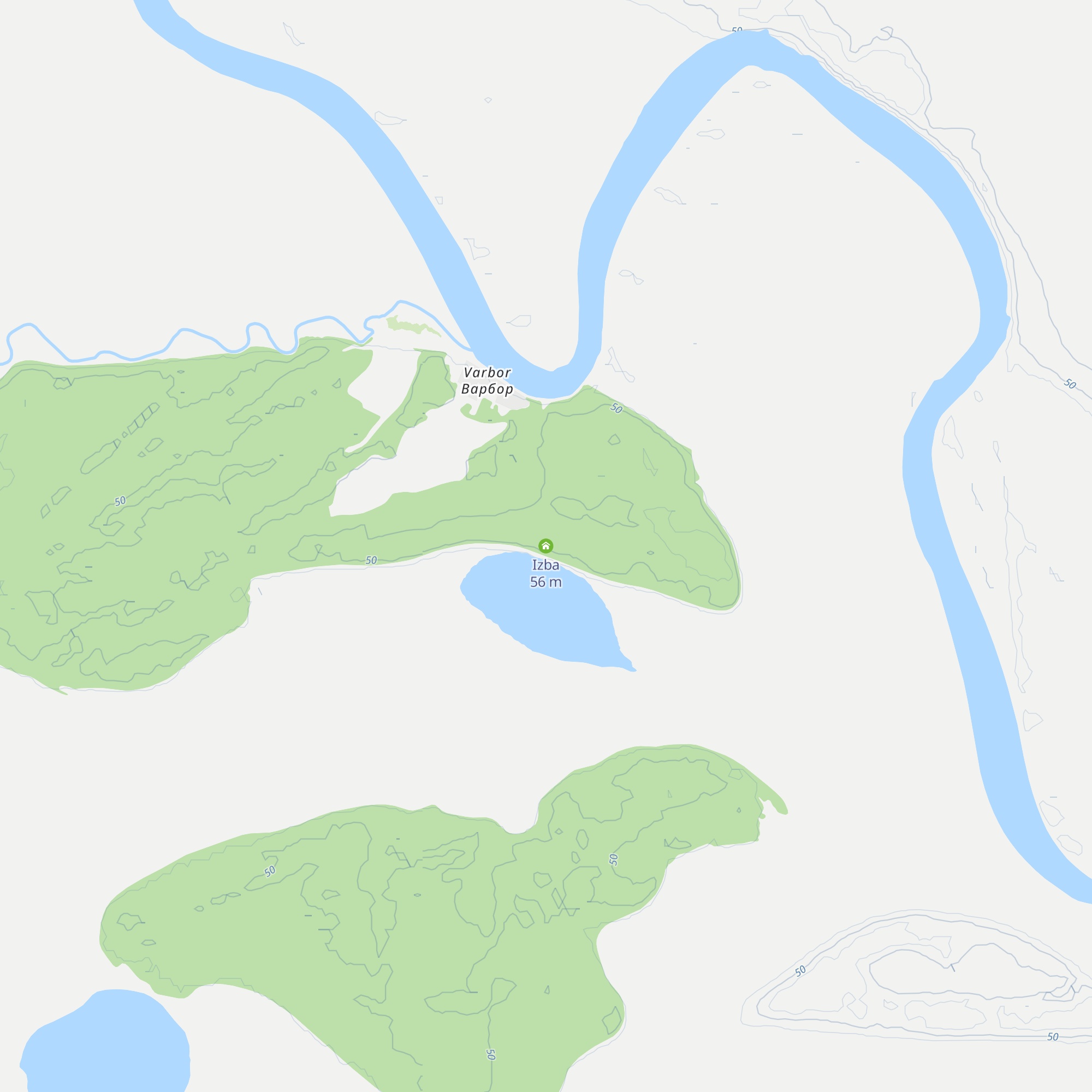 Izba map