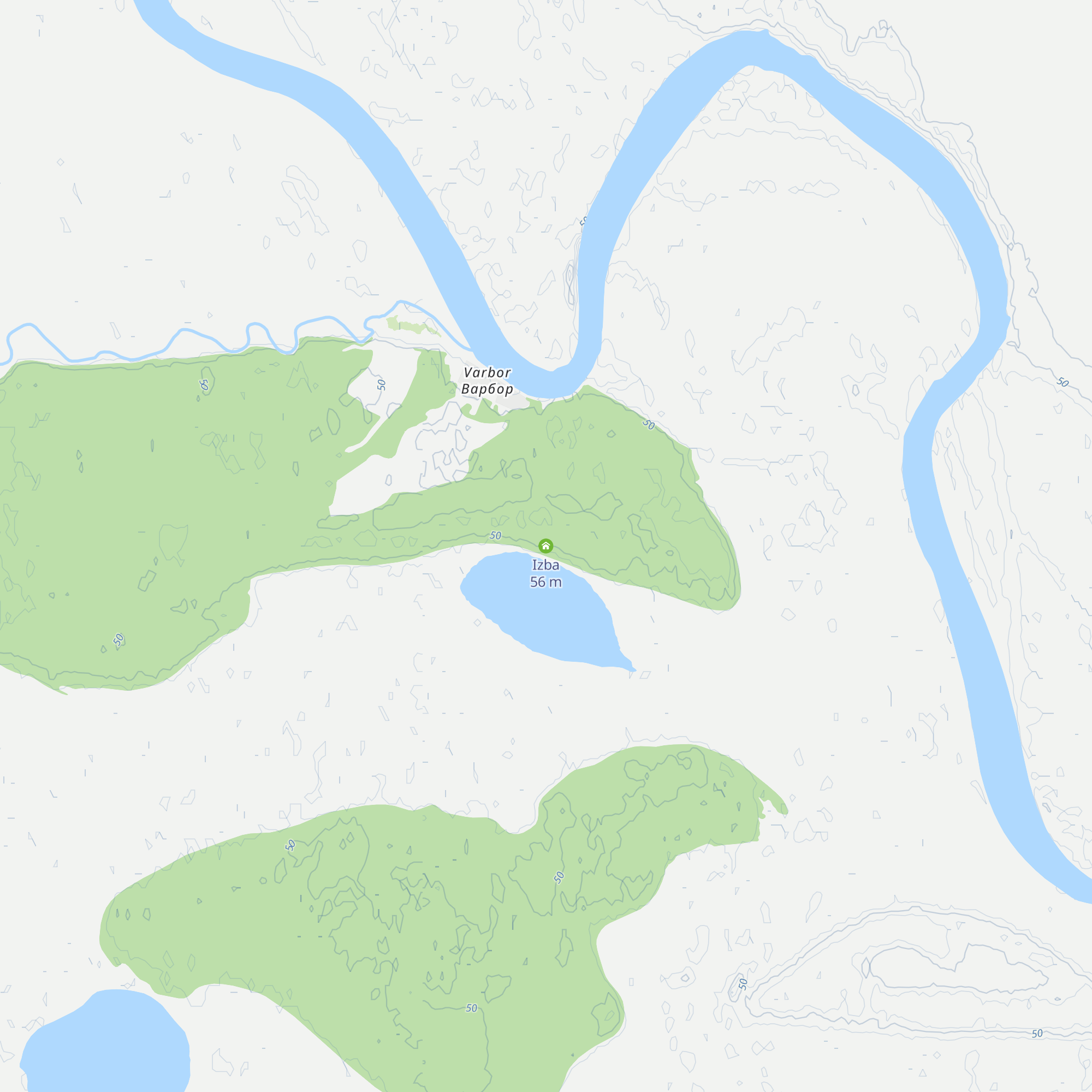 Izba map