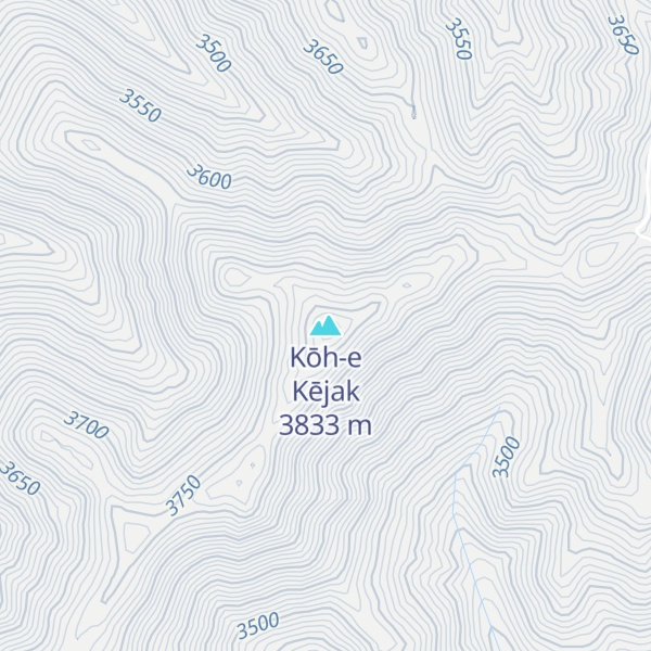 Map of Kōh-e Kējak