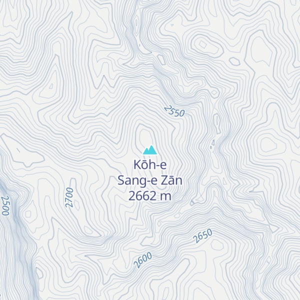 Map of Kōh-e Sang-e Zān