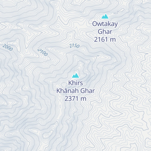 Map of Khirs Khānah Ghar