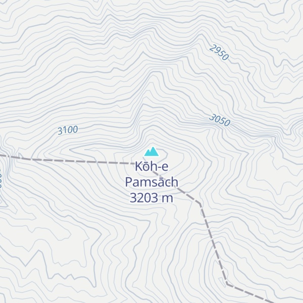 Map of Kōh-e Pamsāch