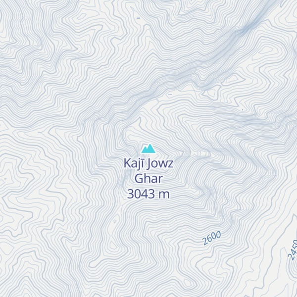 Map of Kajī Jowz Ghar