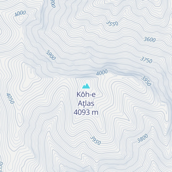 Map of Kōh-e Aţlas