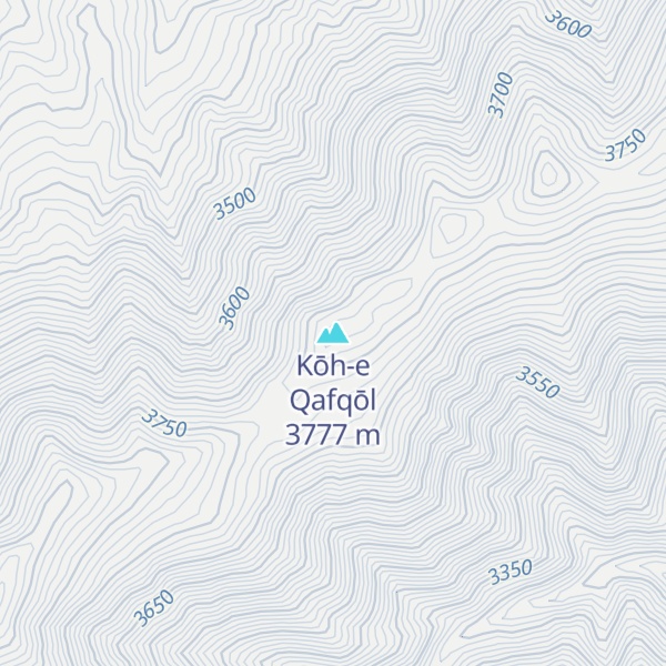 Map of Kōh-e Qafqōl