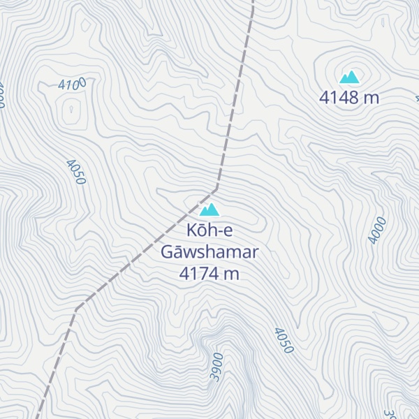 Map of Kōh-e Gāwshamar