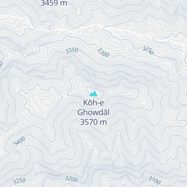 Map of Kōh-e Ghowdāl