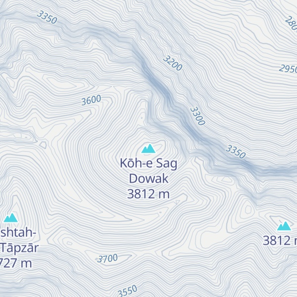 Map of Kōh-e Sag Dowak
