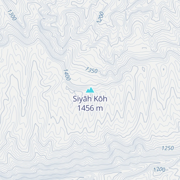 Map of Siyāh Kōh