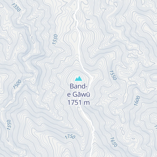 Map of Band-e Gāwū