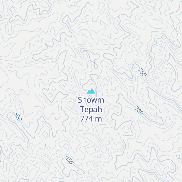 Map of Showm Tepah