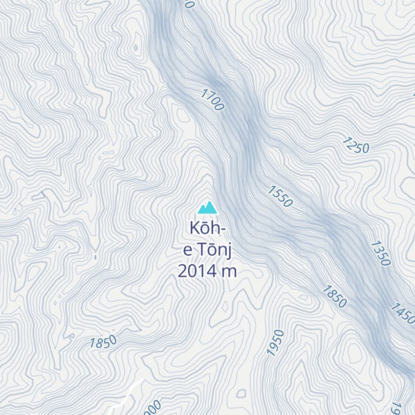 Map of Kōh-e Tōnj