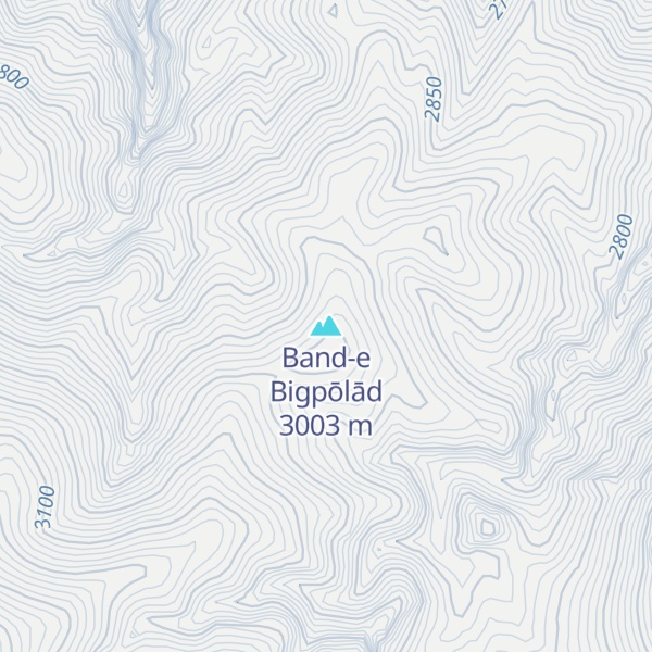 Map of Band-e Bigpōlād