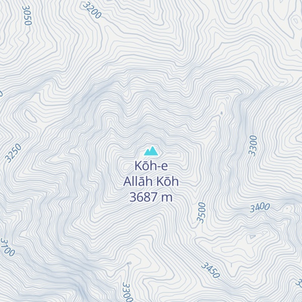 Map of Kōh-e Allāh Kōh